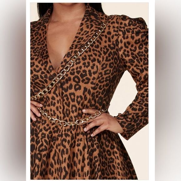 NWT Plus Size Leopard blazer / Dress - Picture 6 of 7